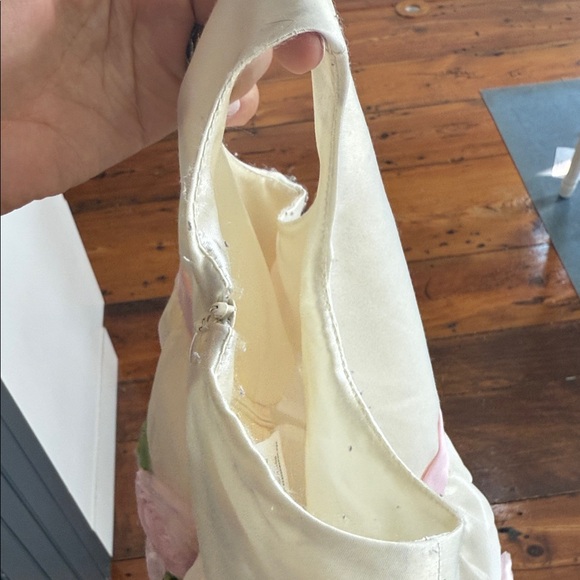 American Princess Wedding Cream & pink Baby size 24 month flower girl Dress - Picture 9 of 11